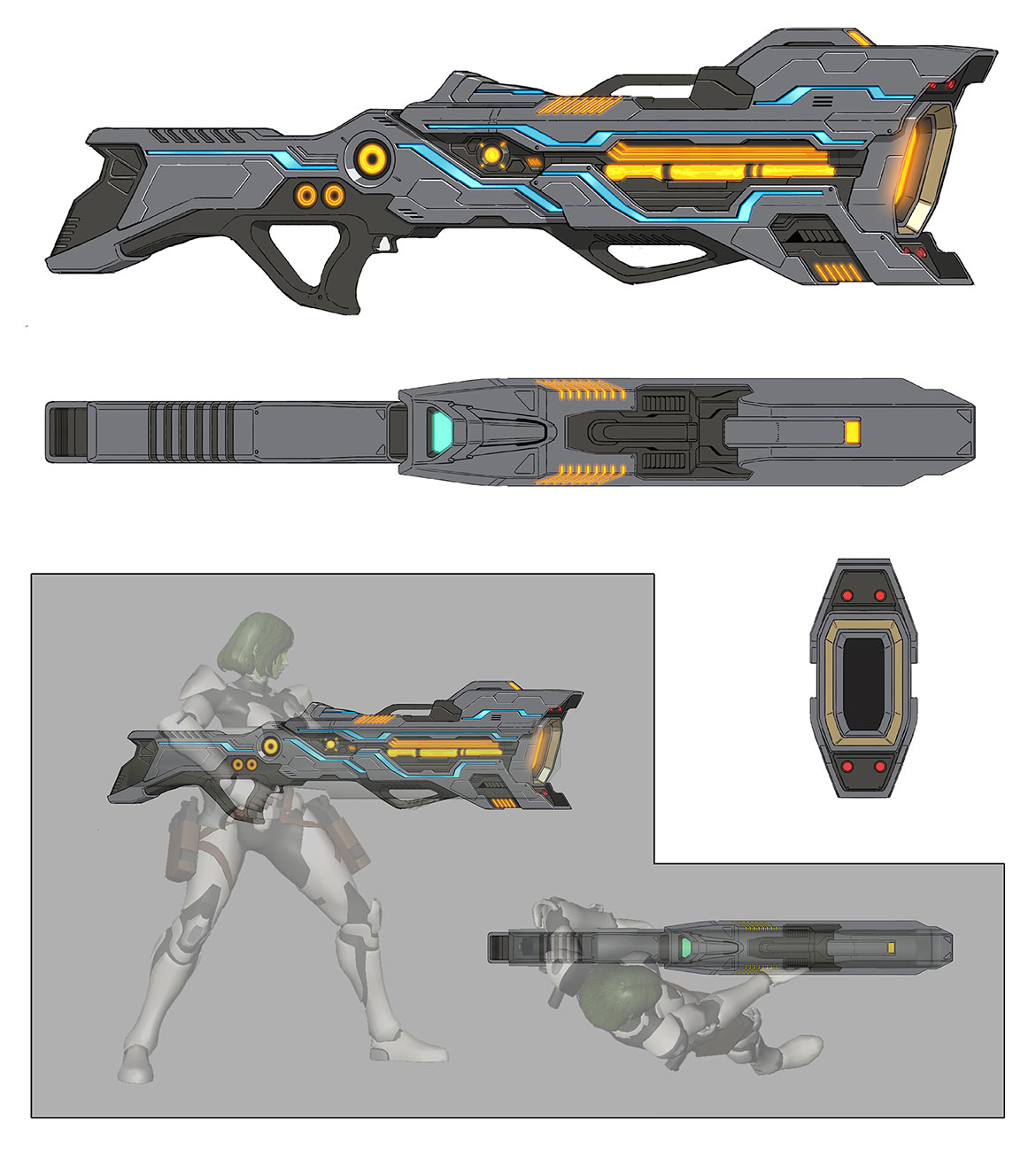 Gamora Weapon Concept Art from Marvel vs. Capcom: Infinite