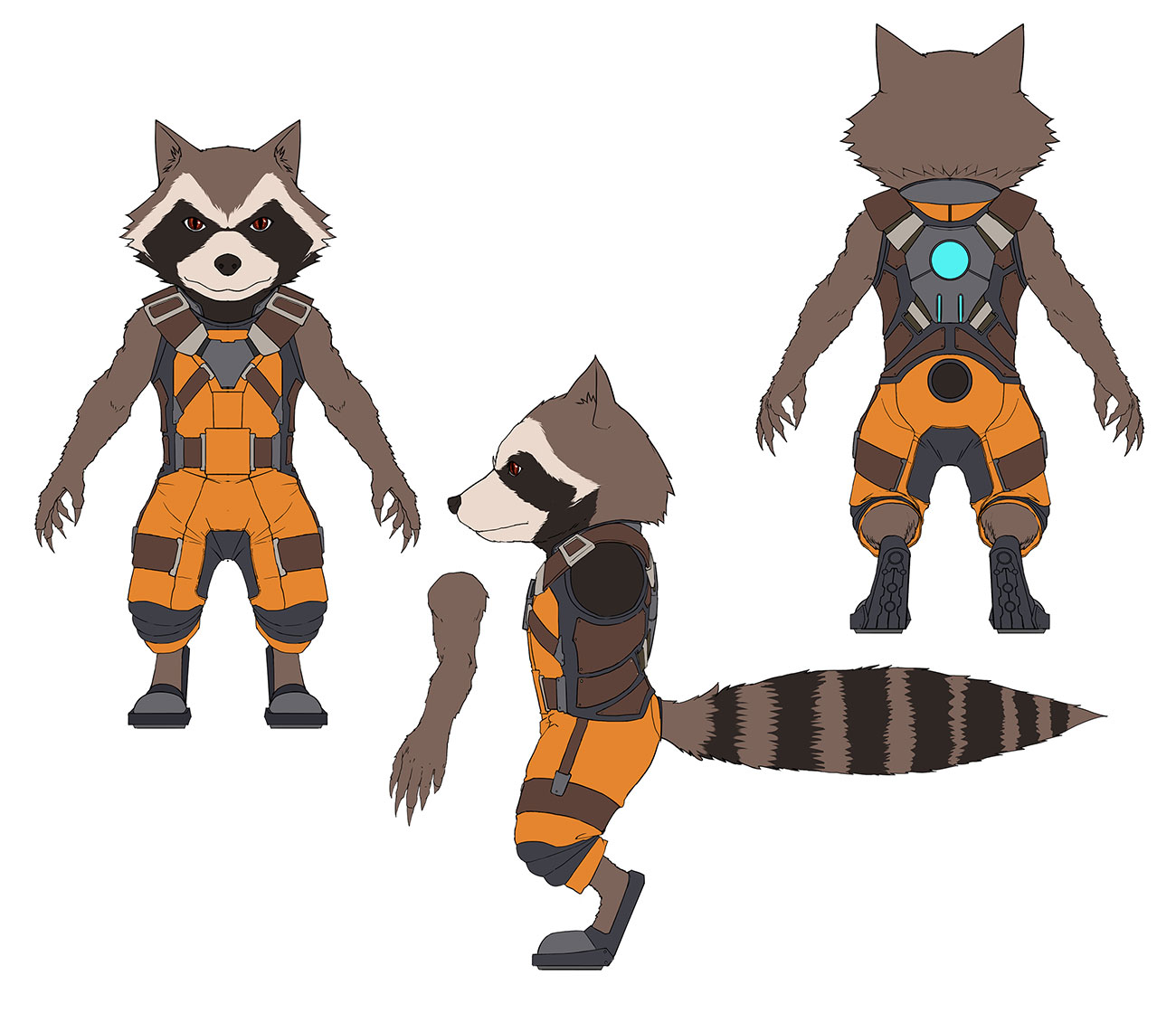 Rocket Raccoon Concept Artwork from Marvel vs. Capcom: Infinite