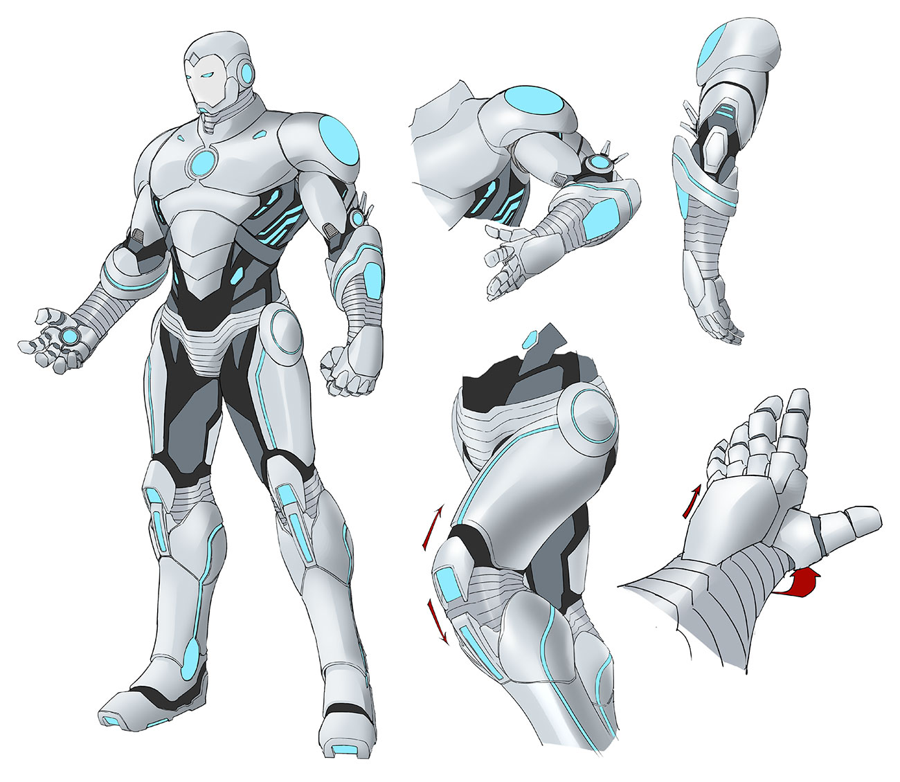 Superior Iron Man Costume Art from Marvel vs. Capcom: Infinite