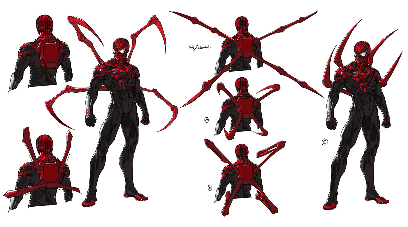 Superior Spider-Man Costume Art from Marvel vs. Capcom: Infinite