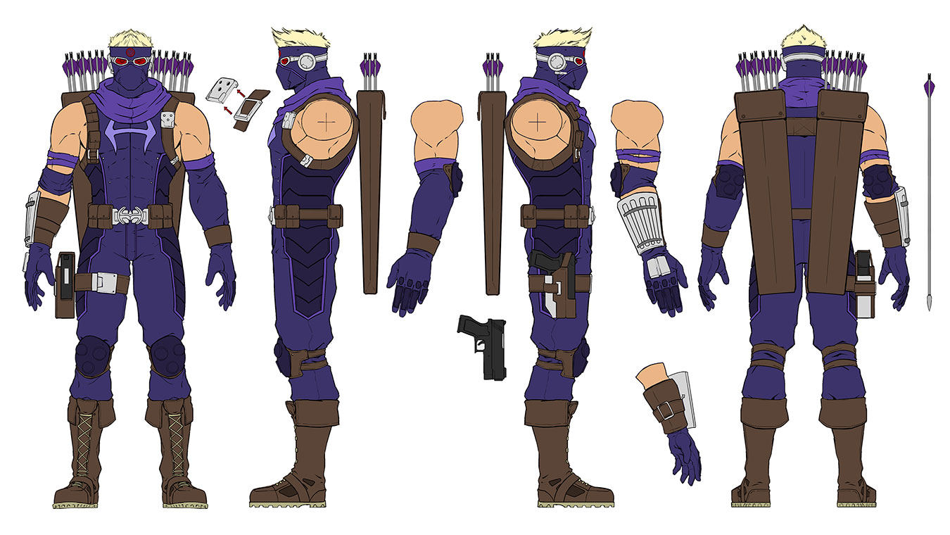 Ultimate Hawkeye Costume Artwork from Marvel vs. Capcom: Infinite