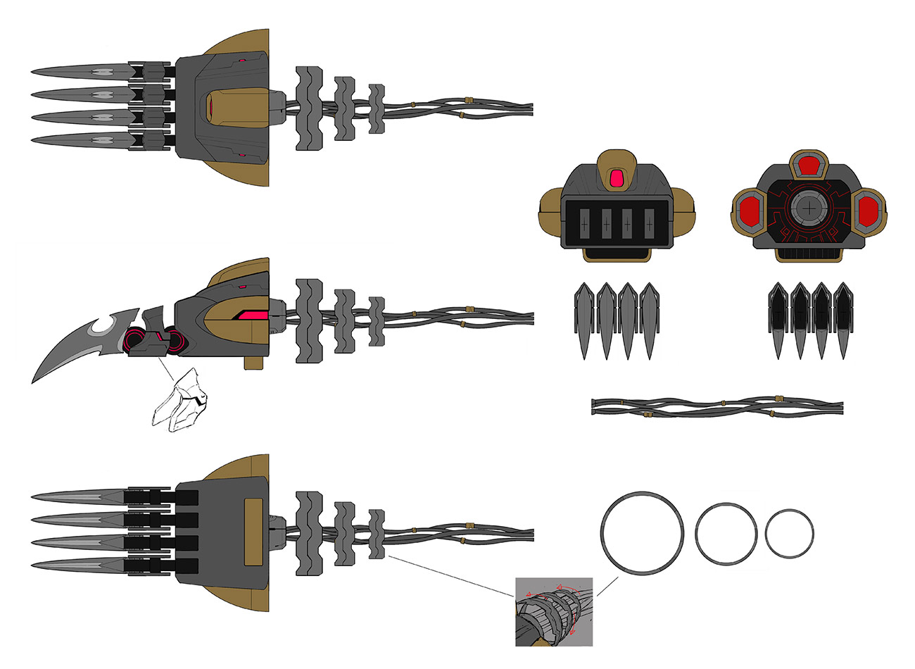 Ultron Omega Claws Concept Art from Marvel vs. Capcom: Infinite