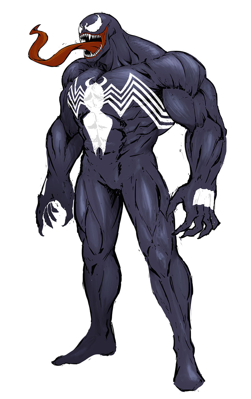 Venom Concept Art from Marvel vs. Capcom: Infinite