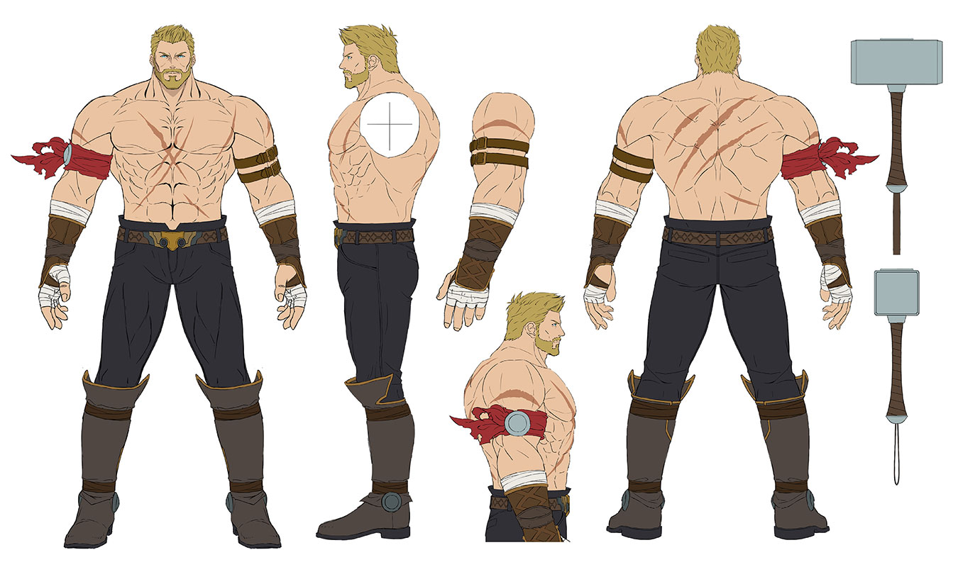 Warrior Thor Costume Artwork from Marvel vs. Capcom: Infinite