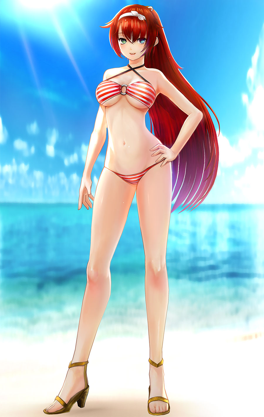 Aluche in Swimwear Character Art from Nights of Azure 2: Bride of the New Moon