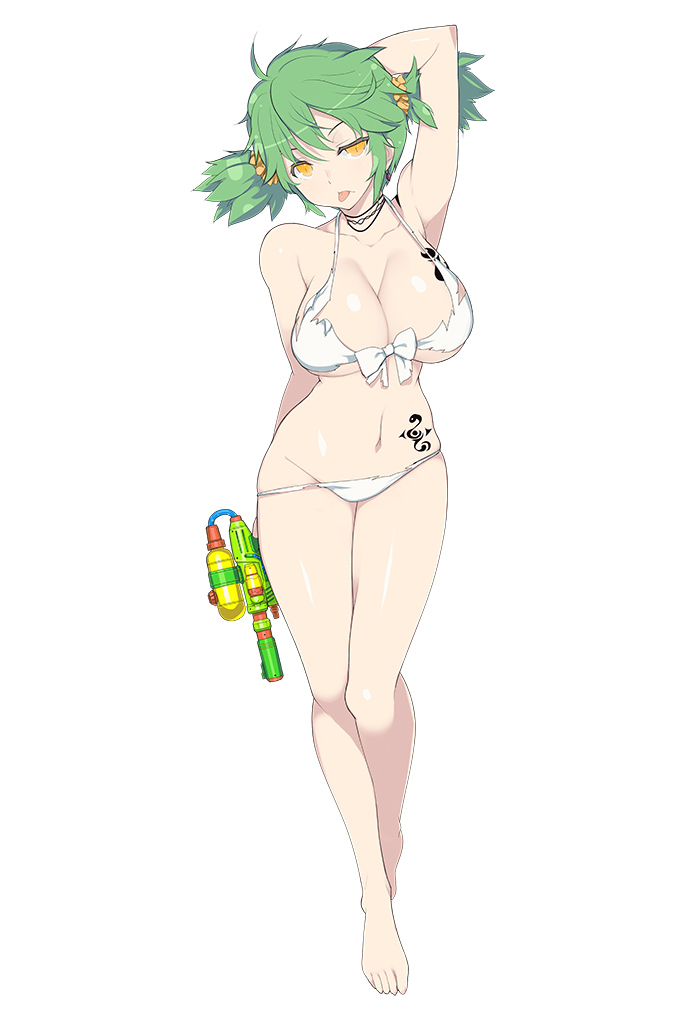 Hikage Character Art from Senran Kagura: Peach Beach Splash