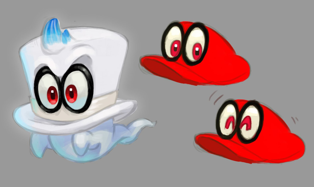 Cappy Concept Artwork from Super Mario Odyssey