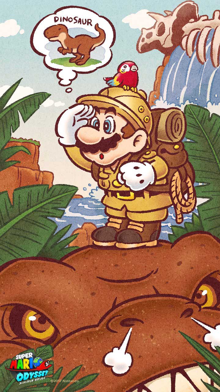 Cascade Kingdom Artwork from Super Mario Odyssey
