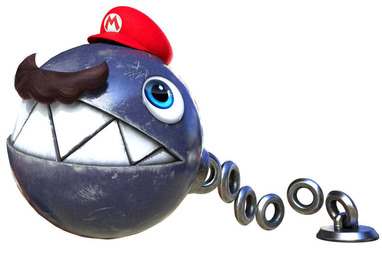 Chain Chomp Character Art from Super Mario Odyssey