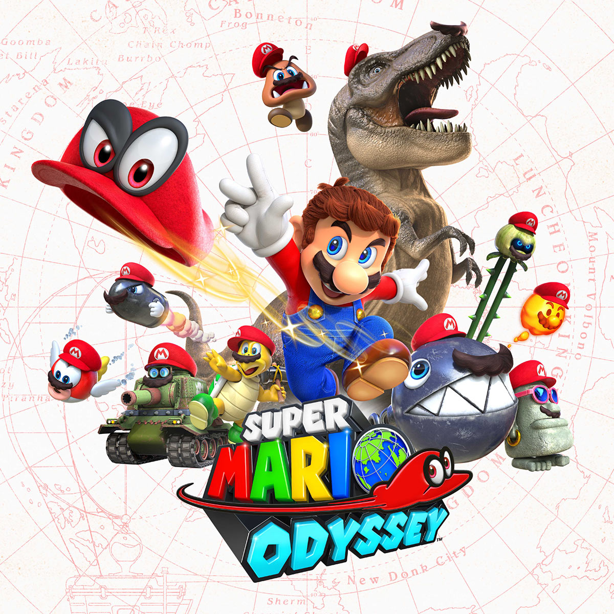 Key Artwork from Super Mario Odyssey