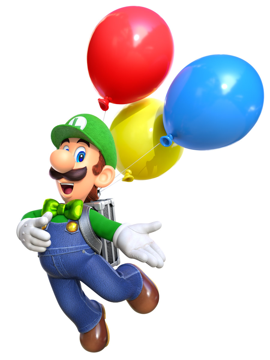 Luigi Character Art from Super Mario Odyssey