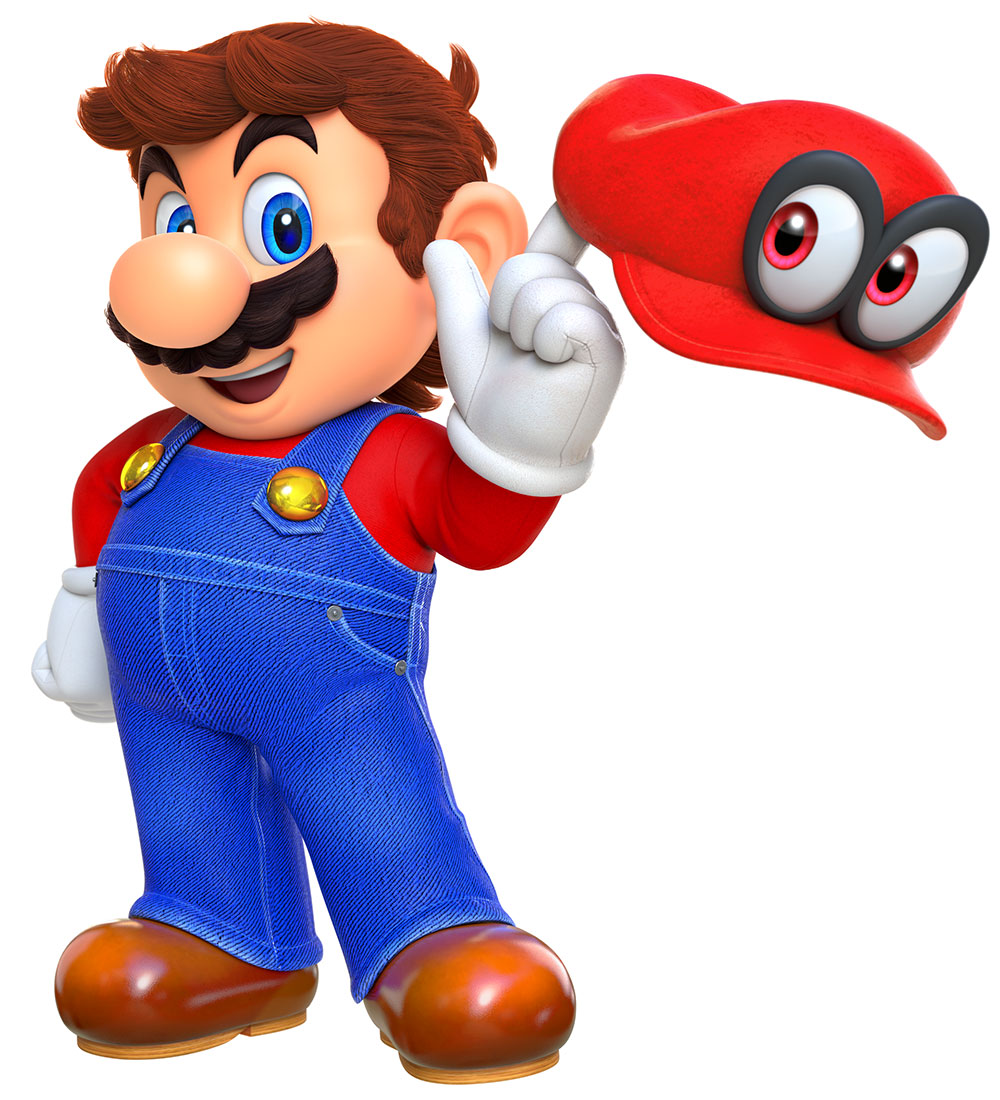 Mario & Cappy Character Art from Super Mario Odyssey