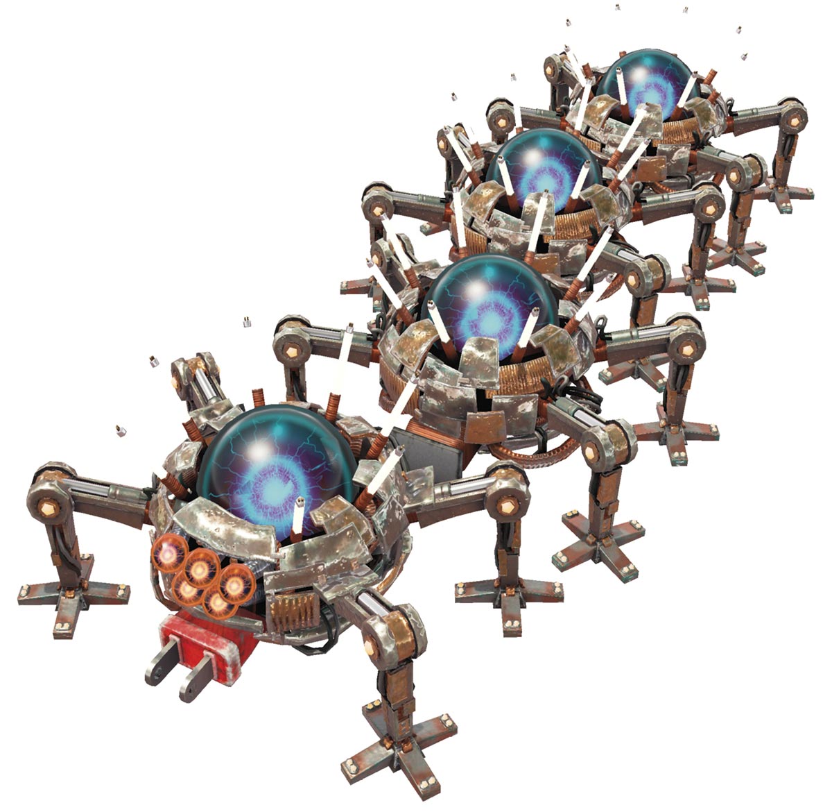 Mechawiggler Artwork from Super Mario Odyssey