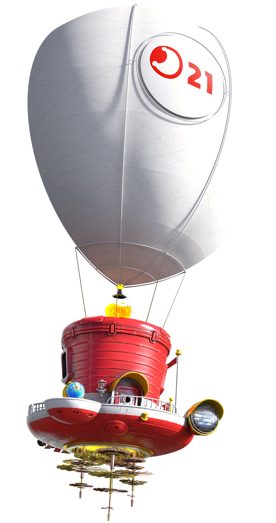 Odyssey Ship Artwork from Super Mario Odyssey
