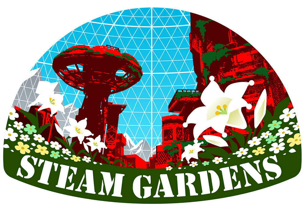 Steam Gardens Artwork from Super Mario Odyssey
