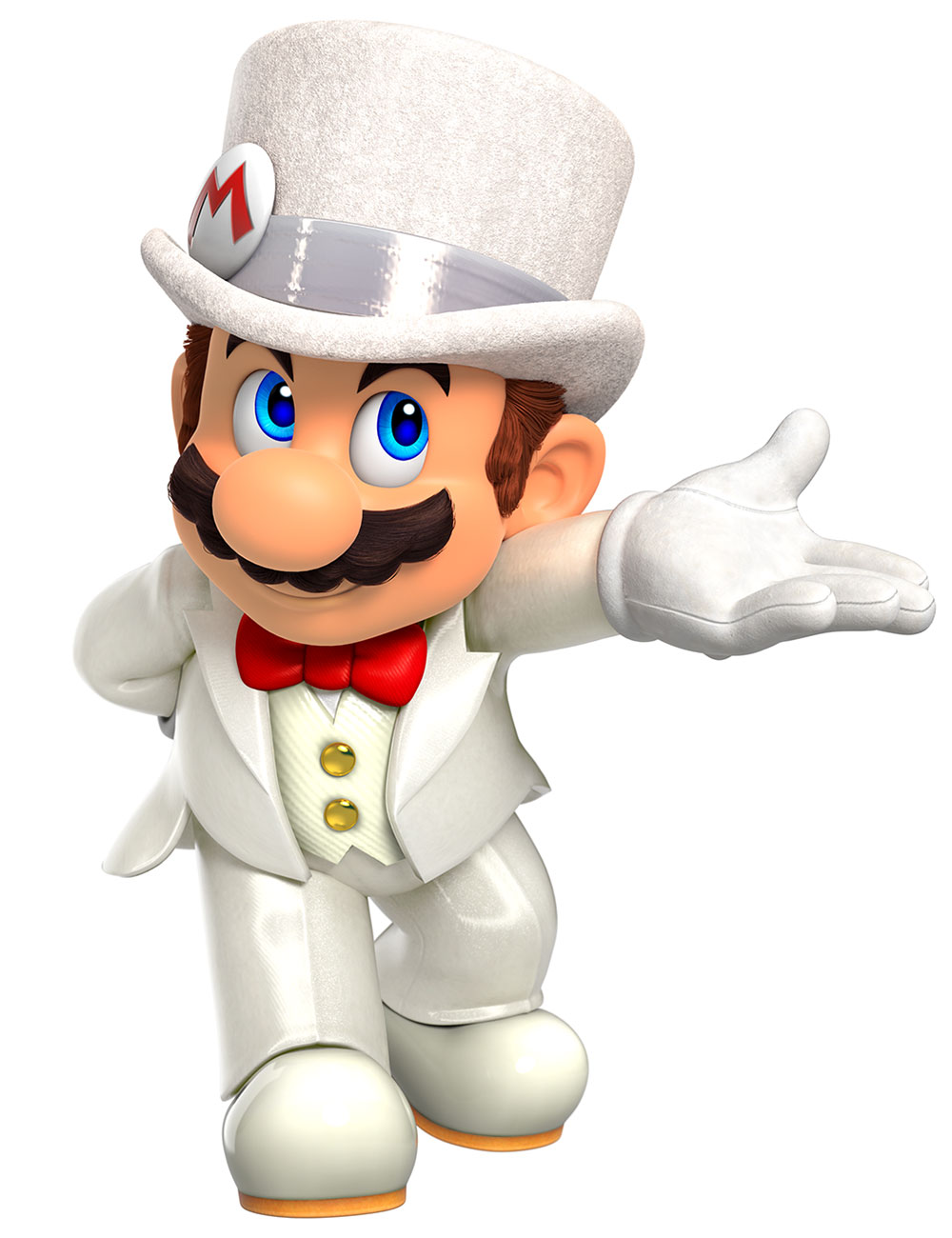 Wedding Mario Character Art from Super Mario Odyssey
