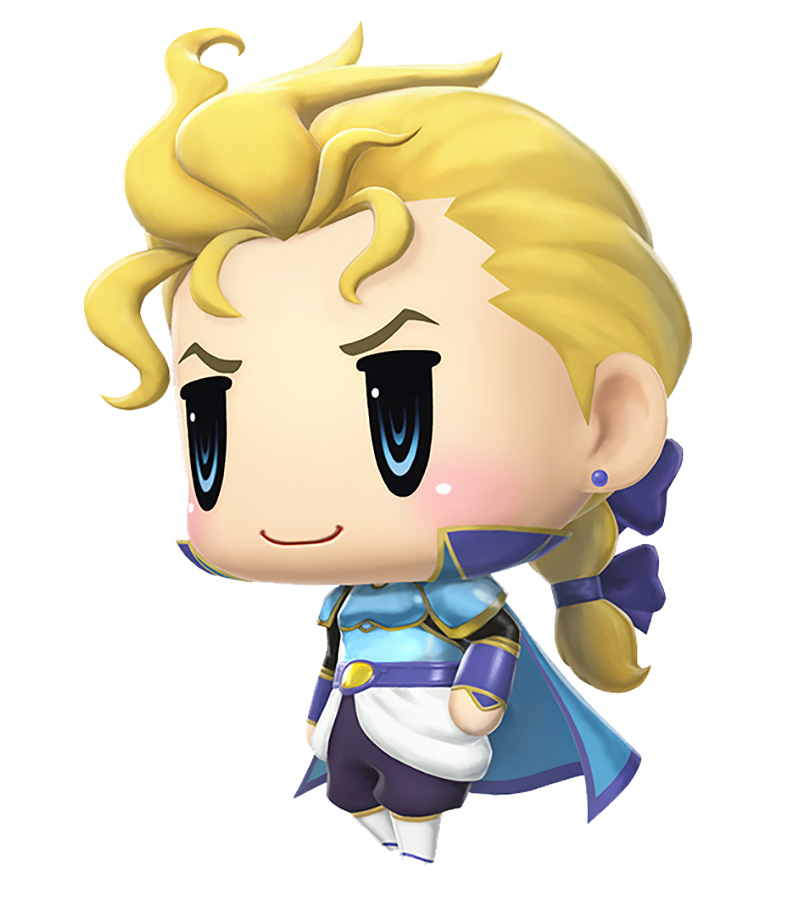 Edgar Character Art from World of Final Fantasy