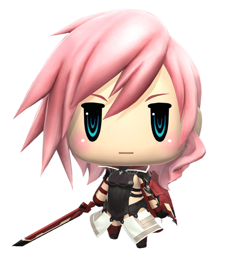 Lightning Character Art from World of Final Fantasy