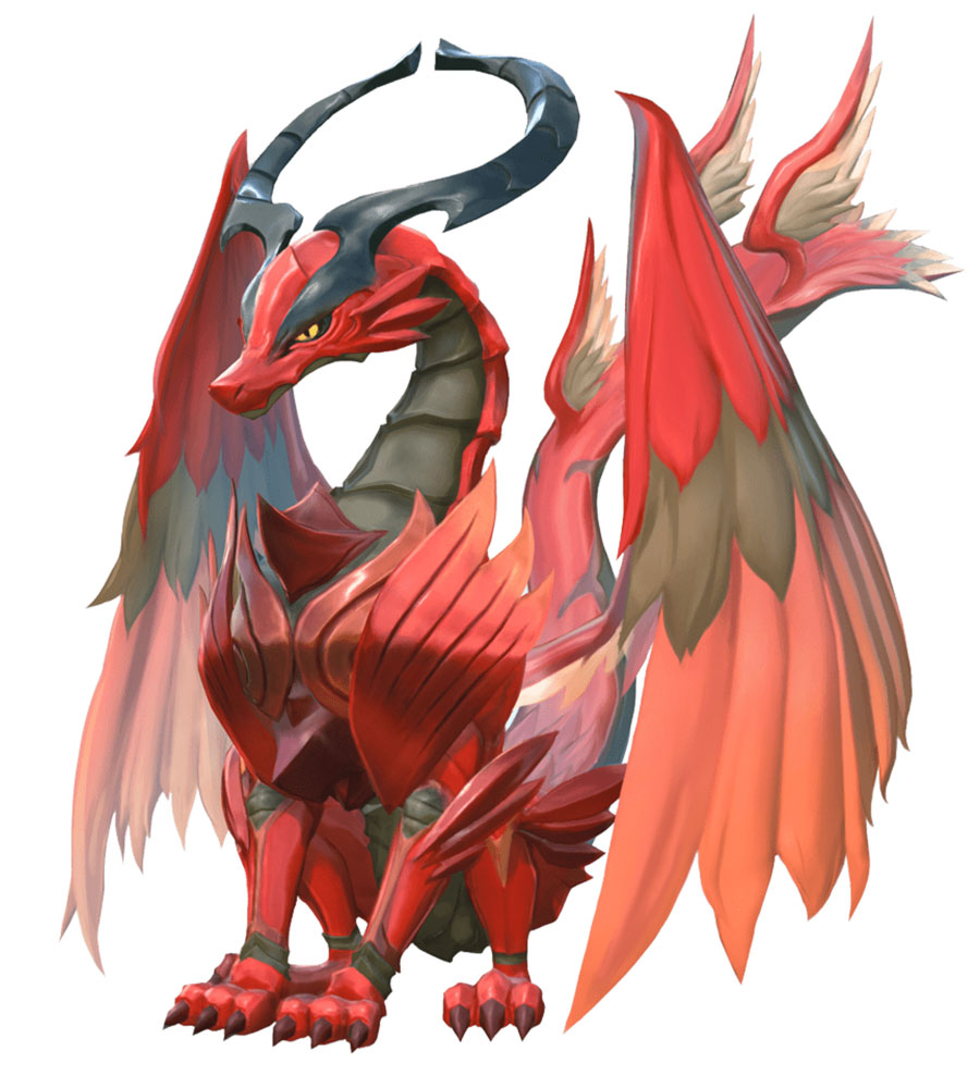 Red Dragon Artwork from World of Final Fantasy