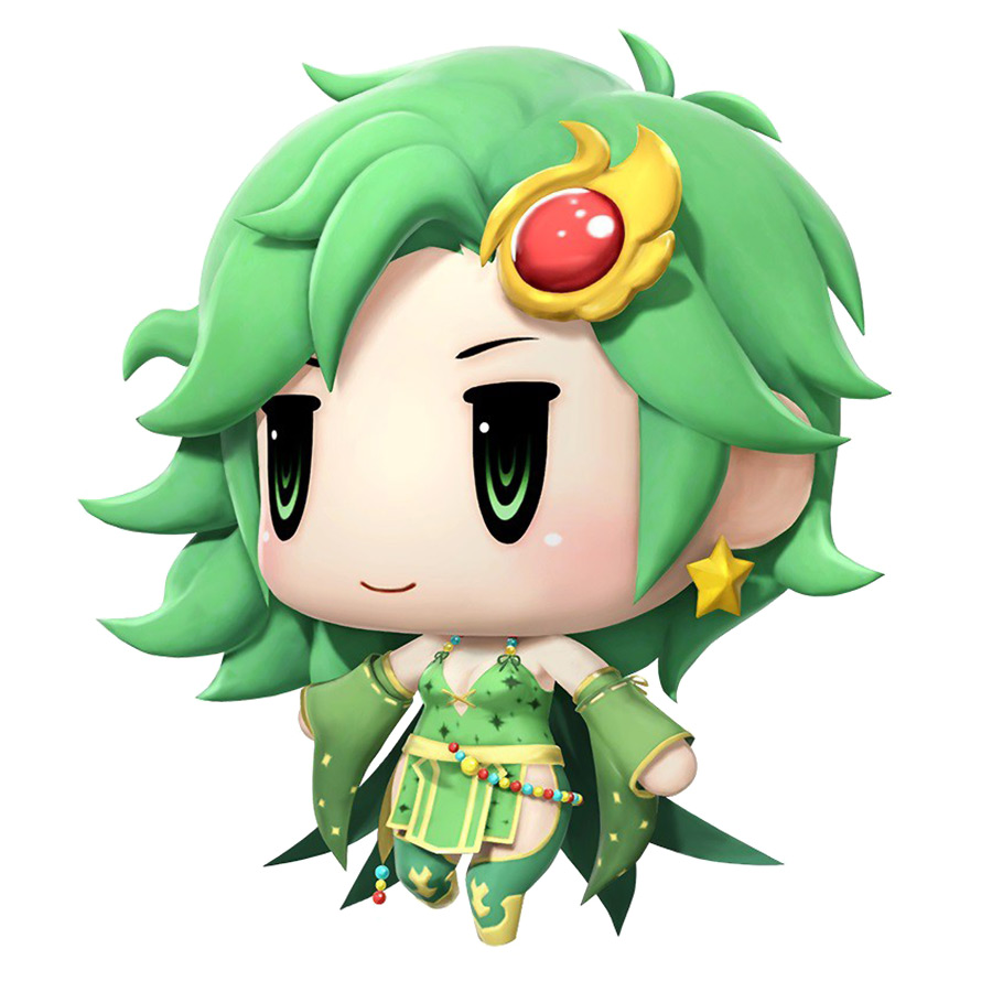 Rydia Character Art from World of Final Fantasy