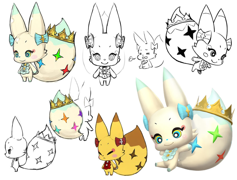 Tama Artwork from World of Final Fantasy