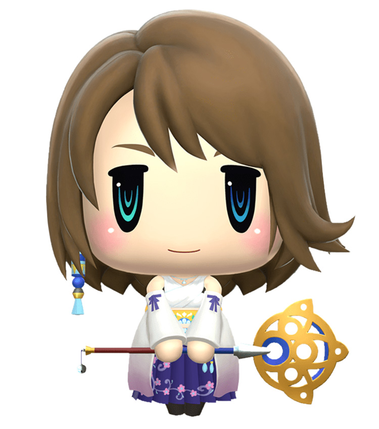 Yuna Character Art from World of Final Fantasy