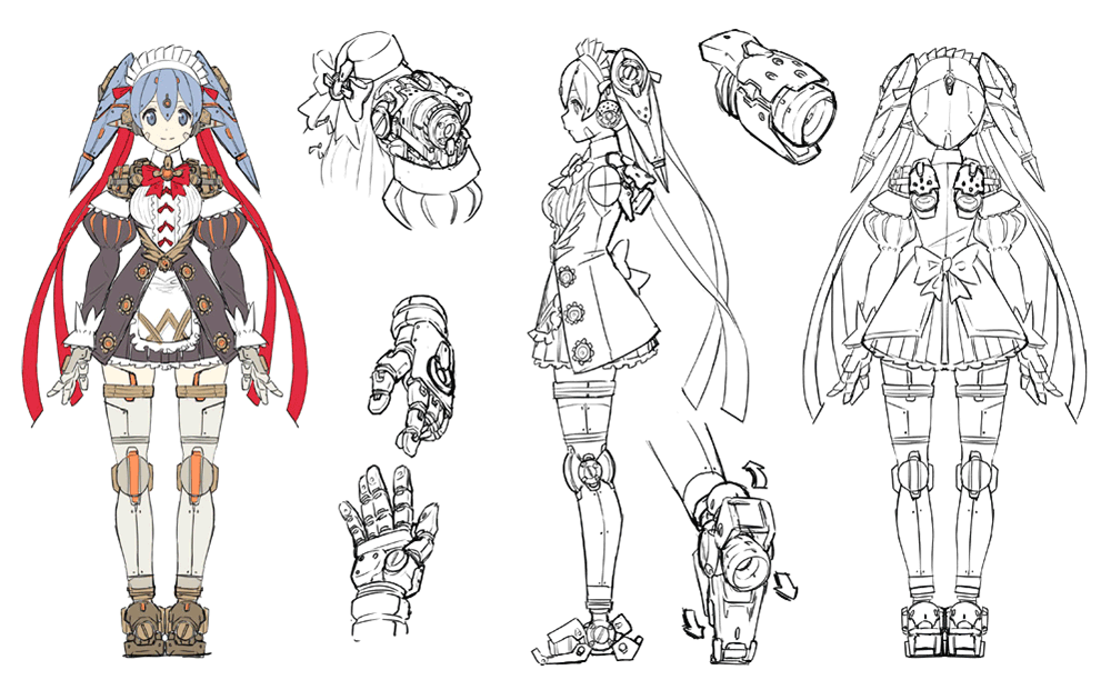 Poppi QT Concept Artwork from Xenoblade Chronicles 2