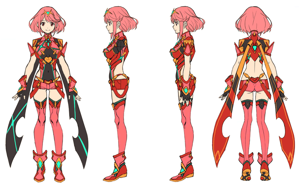 Pyra Concept Artwork from Xenoblade Chronicles 2