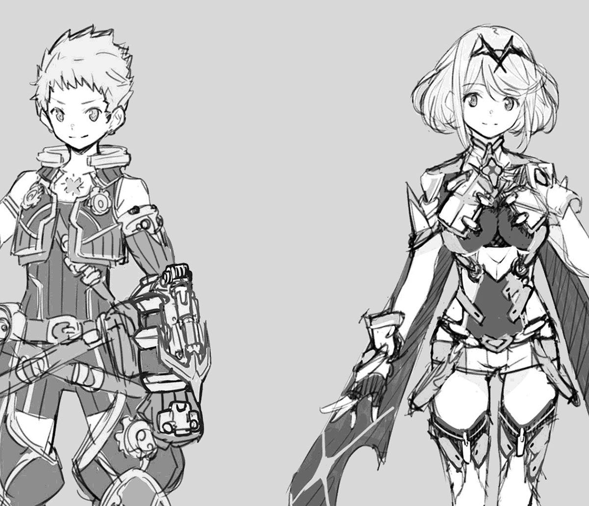 Rex & Pyra Character Art from Xenoblade Chronicles 2