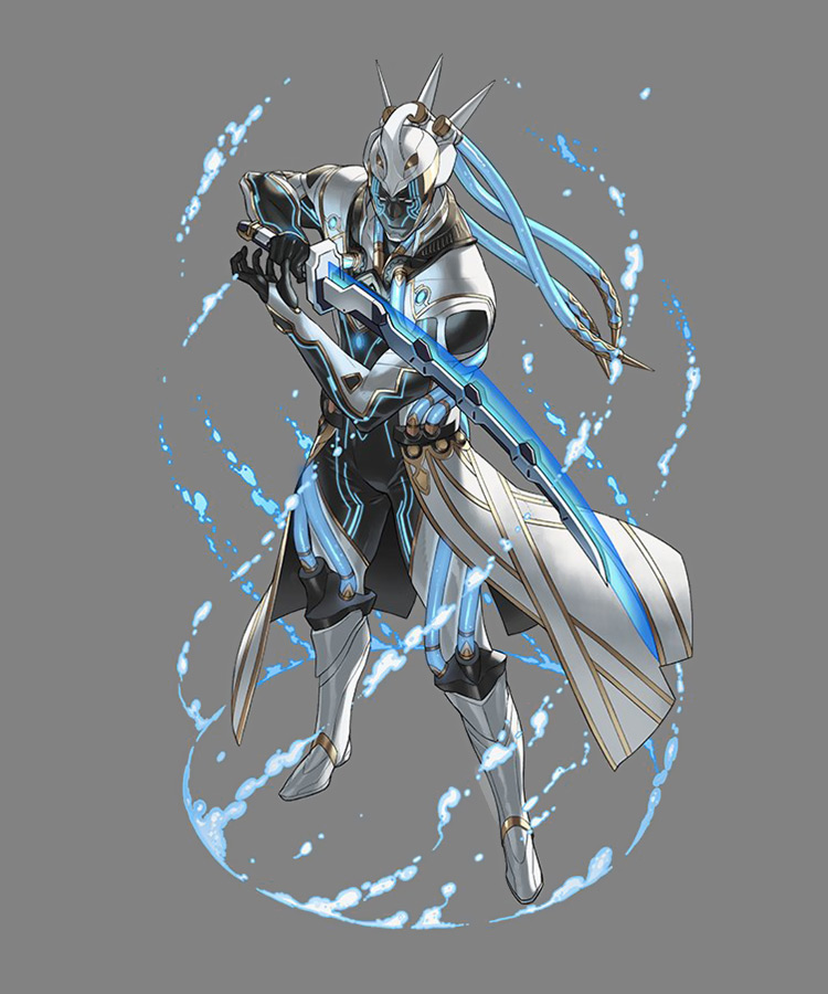 Aegaeon Character Art from Xenoblade Chronicles 2