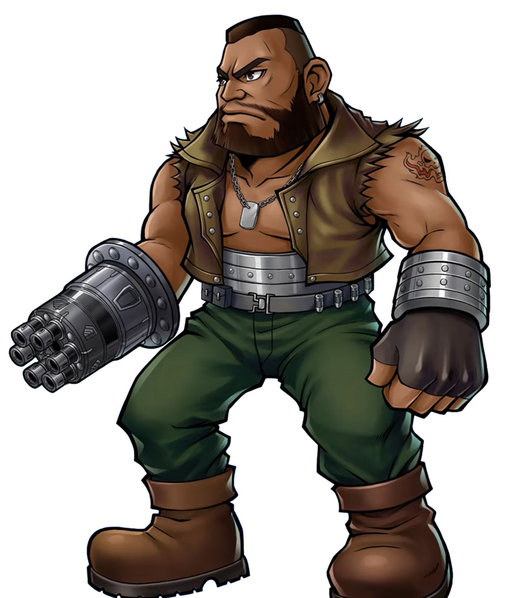 Barret Wallace Character Art from Dissidia Final Fantasy Opera Omnia