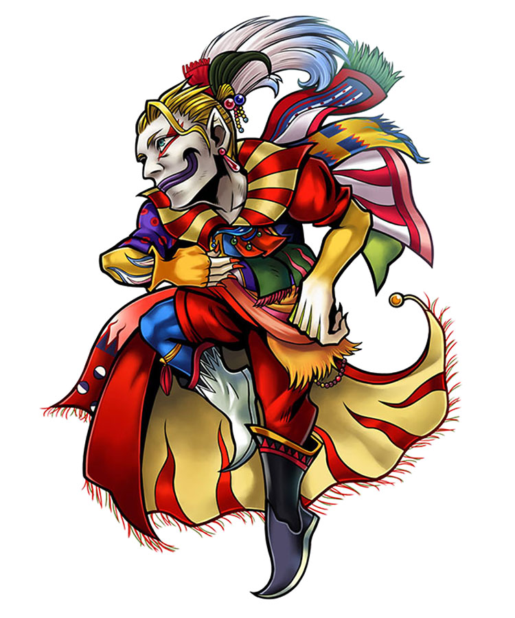 Kefka Palazzo Character Art from Dissidia Final Fantasy Opera Omnia