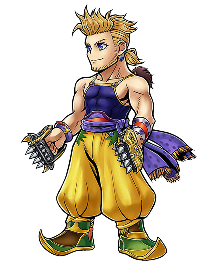 Sabin Rene Figaro Character Art from Dissidia Final Fantasy Opera Omnia