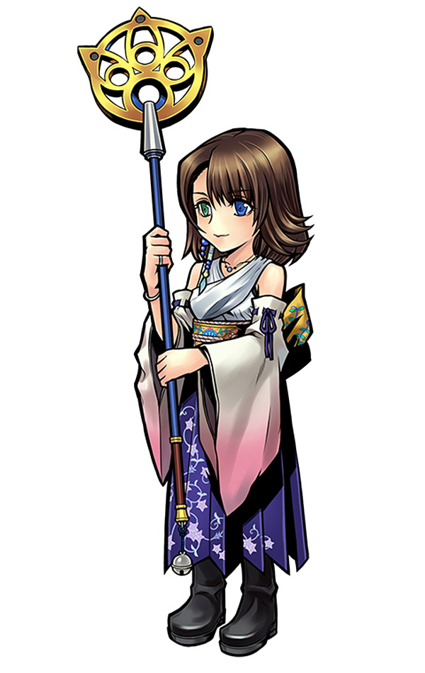 Yuna Character Art from Dissidia Final Fantasy Opera Omnia