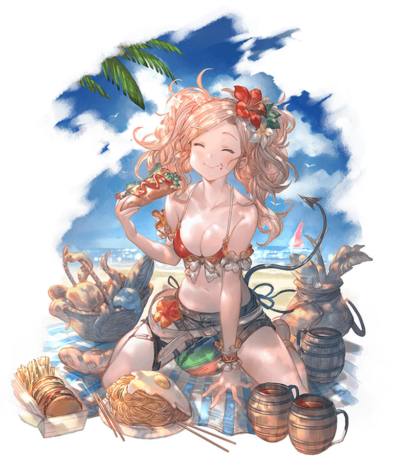 Summer Amira Illustration from Granblue Fantasy