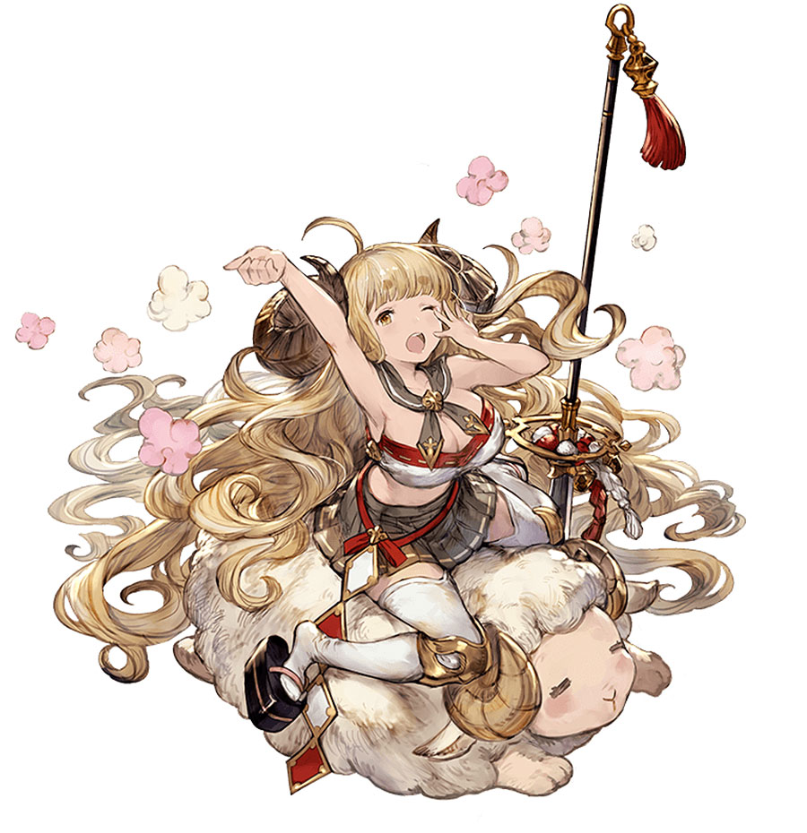 Sleepyhead Sheep Anila Character Art from Granblue Fantasy