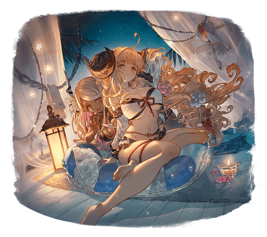 Summer Anila Illustration from Granblue Fantasy