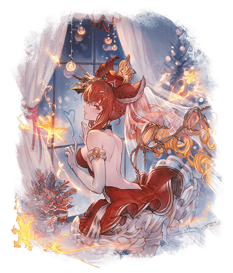Holiday Anthuria Illustration from Granblue Fantasy