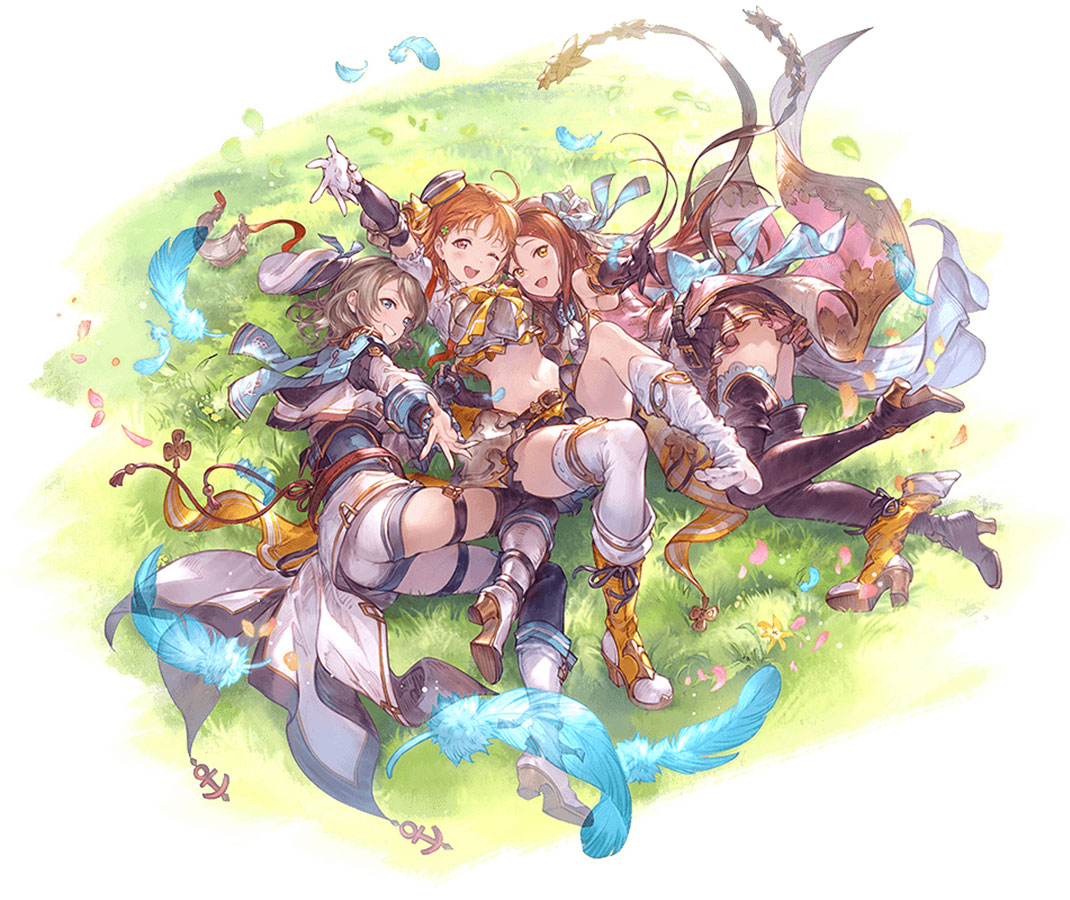 Aqours Second-Years Art from Granblue Fantasy