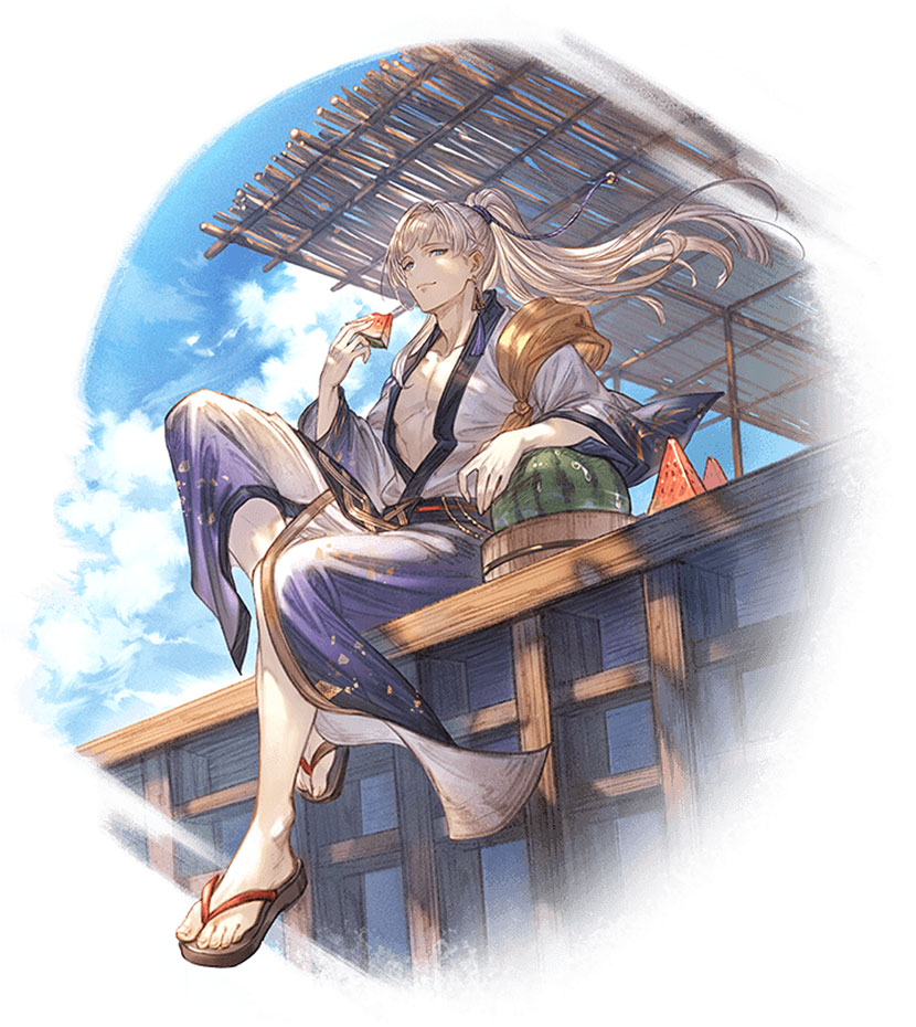 Summer Cassius Artwork from Granblue Fantasy