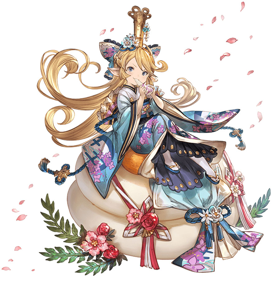 Petalfall Kimono Charlotta Character Art from Granblue Fantasy