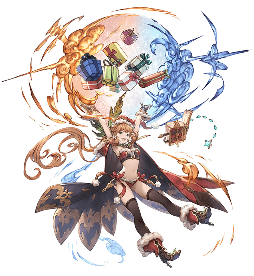 Christmas Clarisse Artwork from Granblue Fantasy