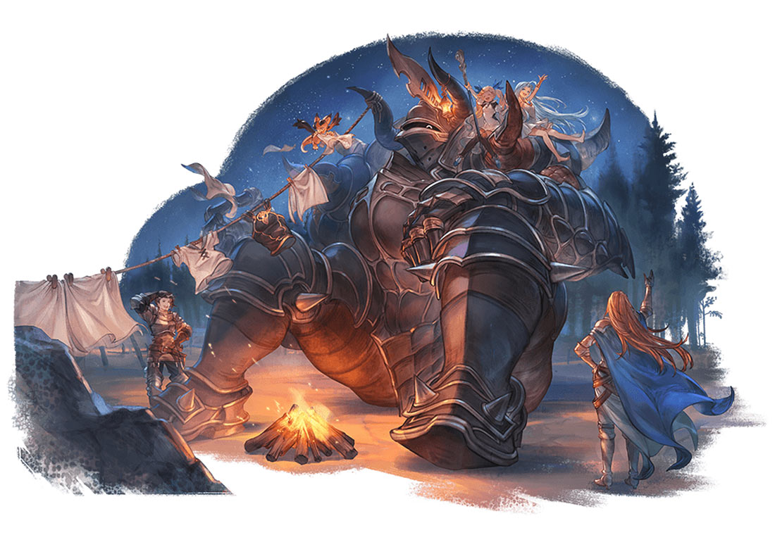 Colossus Artwork from Granblue Fantasy