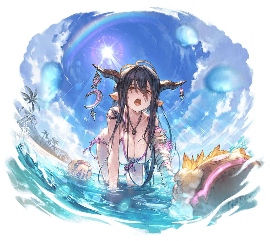 Summer Danua Illustration from Granblue Fantasy