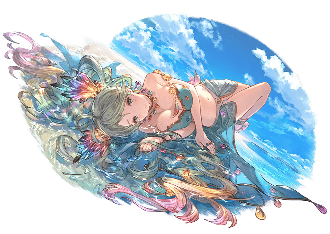 Summer De La Fille Illustration from Granblue Fantasy
