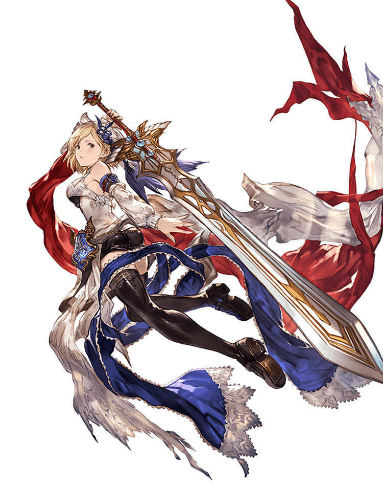 Vermilion Djeeta Character Art from Granblue Fantasy