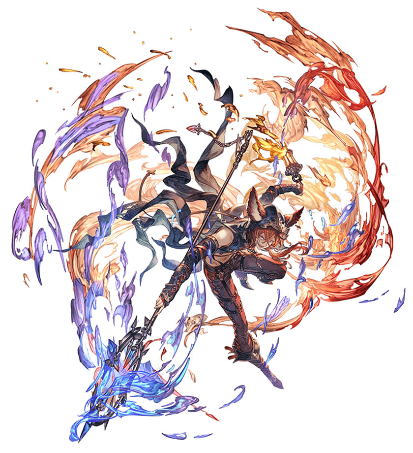 Elmott SSR, Battle Art from Granblue Fantasy