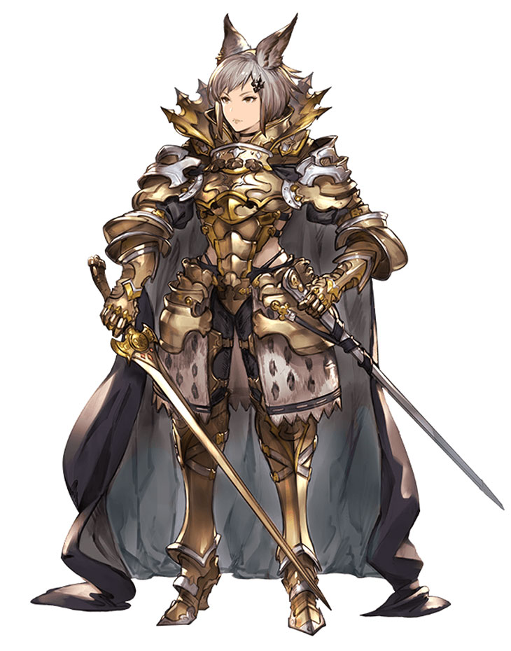 Golden Knight Artwork from Granblue Fantasy