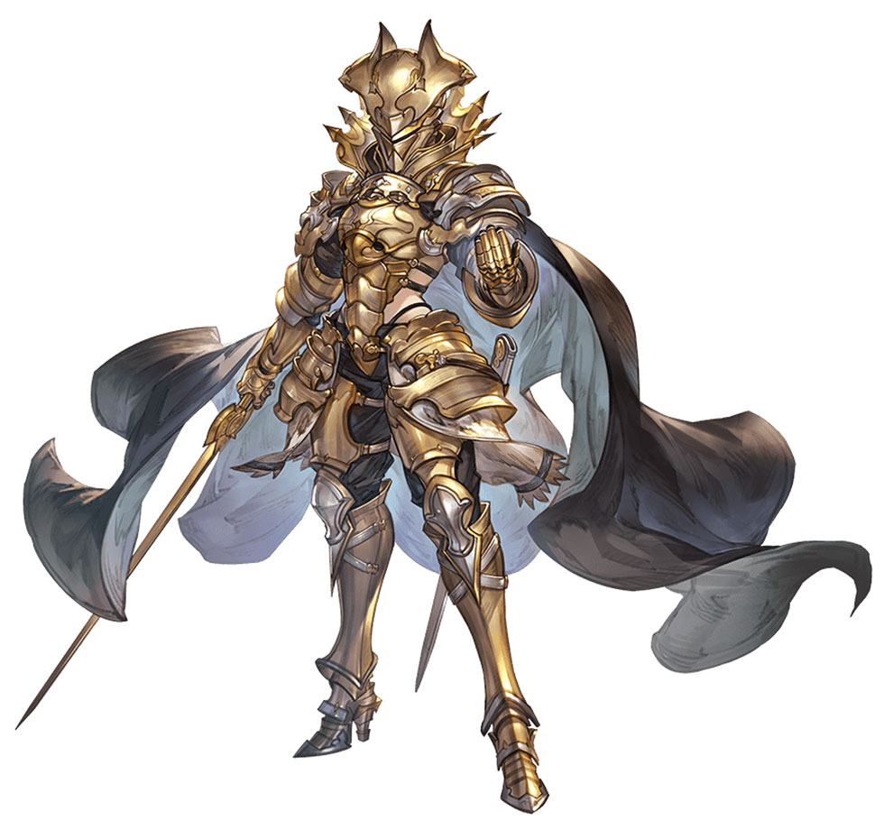 Golden Knight Art from Granblue Fantasy