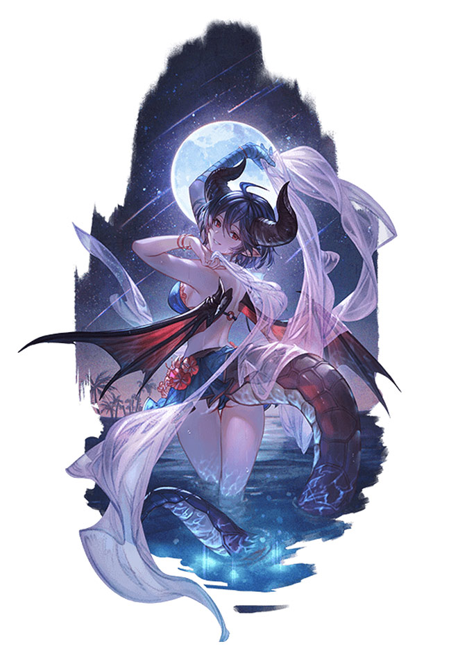 Summer Grea Illustration from Granblue Fantasy